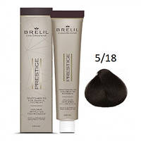 Фарба для волосся Brelil Colorianne Prestige 5/18 світлий шатен шокоайс 100 мл