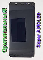 Дисплей б/у уцінка Samsung J810 Galaxy J8 2018 Black оригінал Super Amoled