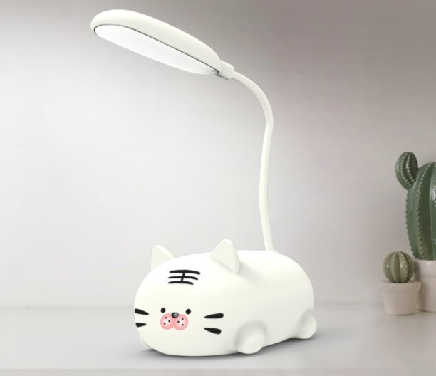 Дитяча настільна Led лампа Pets 9093 біла з акумулятором