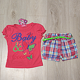Костюм для дівчинки шорти і футболка 104,134-146, фото 2