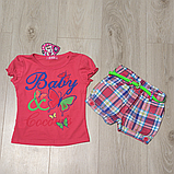 Костюм для дівчинки шорти і футболка 104,134-146, фото 3