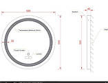 Дзеркало ASIGNATURA Unique LED 60 см 85401802, фото 5