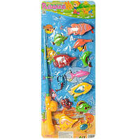 Дитяча магнітна рибалка M 0052 U /R з 12ю рибками