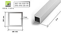 Алюминиевая труба 100х100х2 мм 6060 Т6 профильная квадратная - от 20 кг