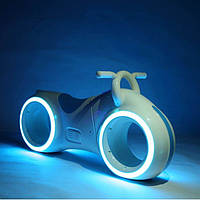 Беговел TronBike TILLY GS-0020 с LED-подсветкой, bluetooth и звуковыми эффектами Белый с голубым