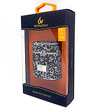 Чехол для наушников AirPods 1/2 со стразами сріблясто-фіолетовий, фото 5