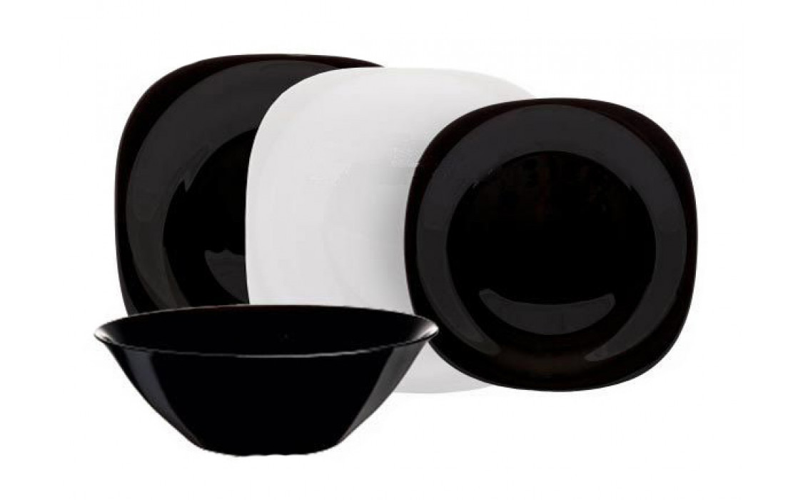 Сервіз столовий 19пр. Luminarc Carine Black/White N1491
