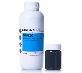 Фарба для запаювання зрізу шкіри GIRBA NUBIO колір Чорний мат 100мл