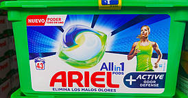 Ariel Color caps капсули для прання білизни 3в1 43 капсули