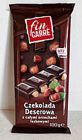 Шоколад Fin Carre, чорний із цільним фундуком, Польща, 100 г Терміни: 17.11.21!!!