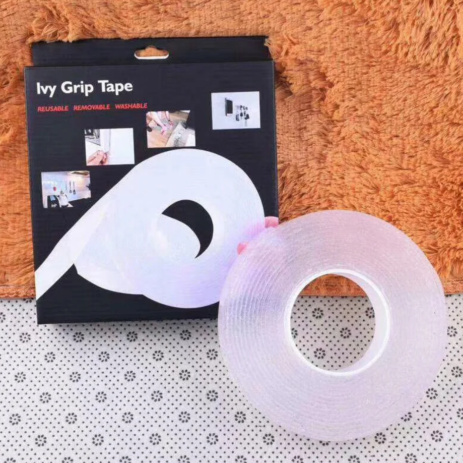 Багаторазова кріпильна стрічка 5 м Ivy Grip Tape / Сверхсильная клейка гелієва стрічка, фото 1