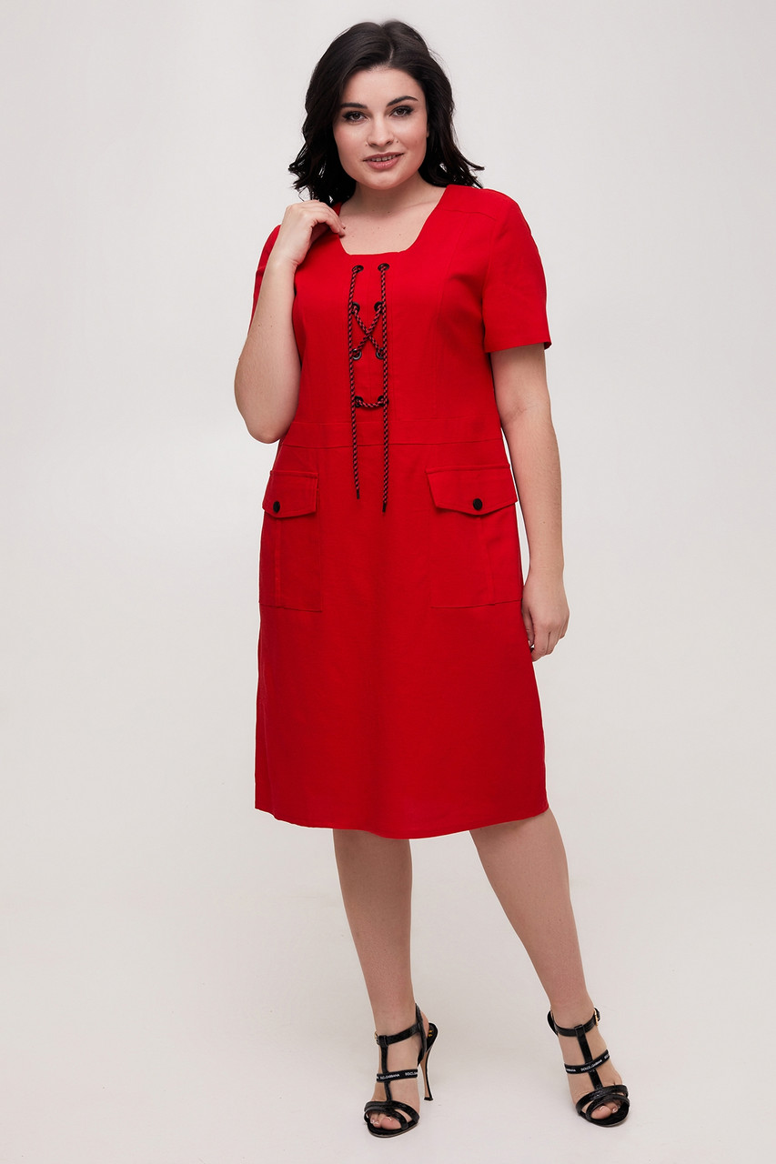 Сукня Аркадія червоний 50 (100554), фото 1