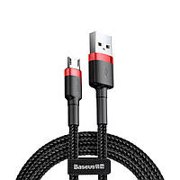 Кабель MicroUSB Baseus 2.4A 1м Red+Black