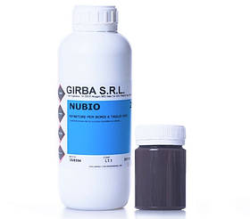Фарба для запаювання зрізу шкіри GIRBA NUBIO колір Коричневий глянець 100мл