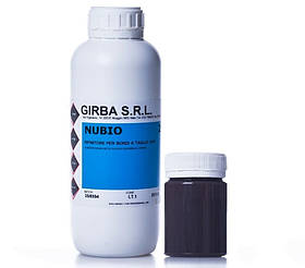 Фарба для запаювання зрізу шкіри GIRBA NUBIO колір Темно-коричневий глянець 100мл
