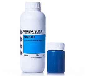 Фарба для запаювання зрізу шкіри GIRBA NUBIO колір Синій глянець 100мл