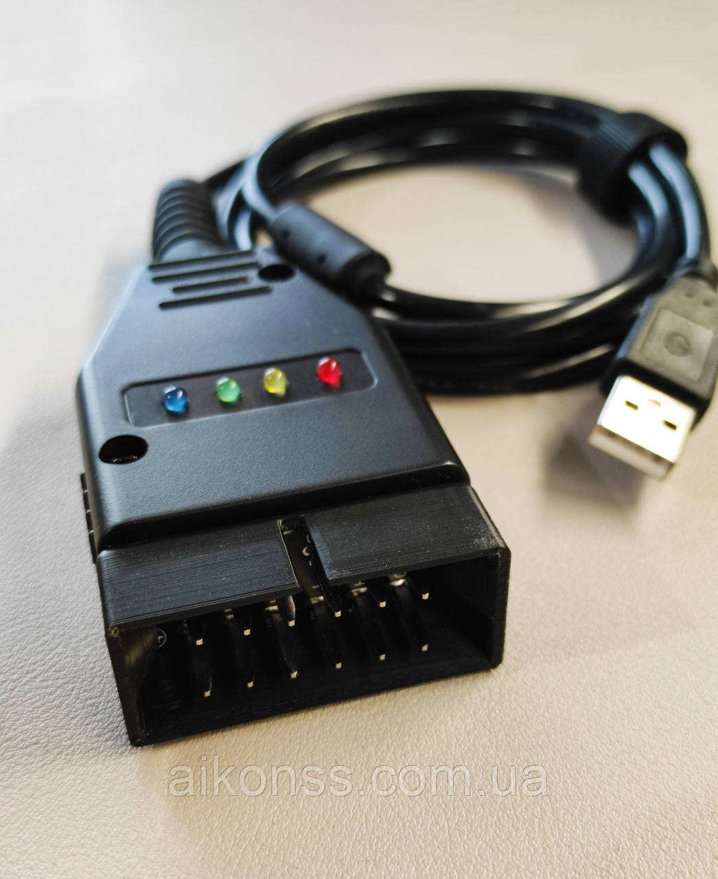 USB K-Line адаптер (GM12) FTDI професійний, підтримка Двигуна, ABS, Airbag.