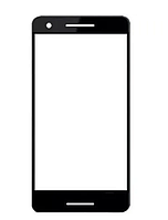 Скло (для ремонту дисплея) для Nokia 2.1 Dual Sim, чорне