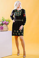 Платье вышиванка в украинском стиле лен ЕтноМодерн 42