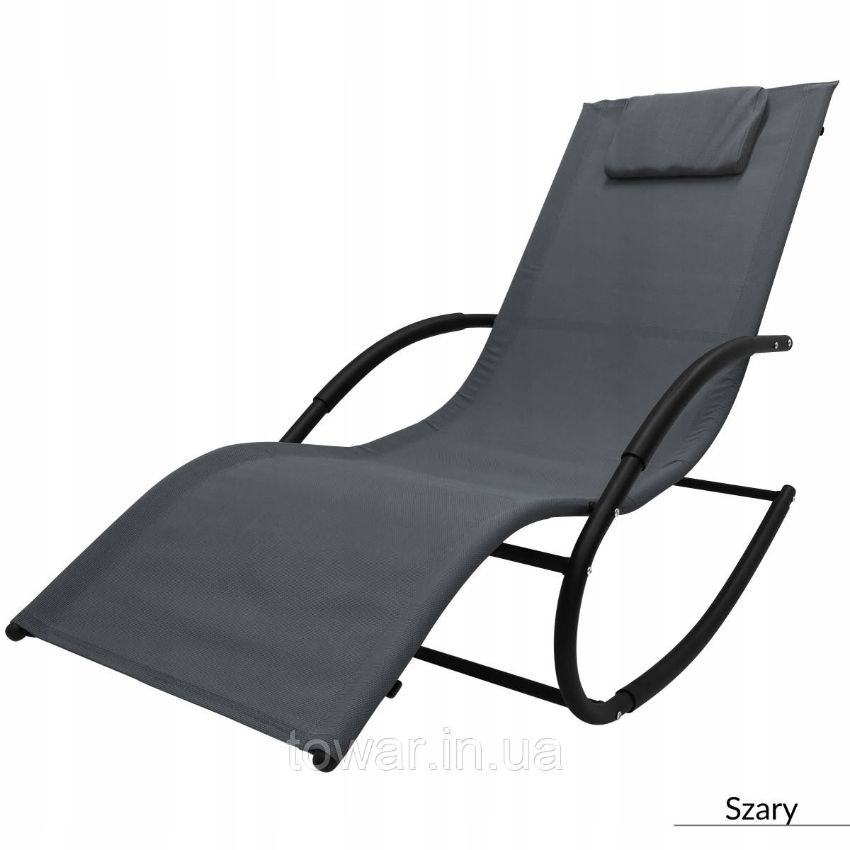 Шезлонг гойдалка HOMEKRAFT JAWA чорний