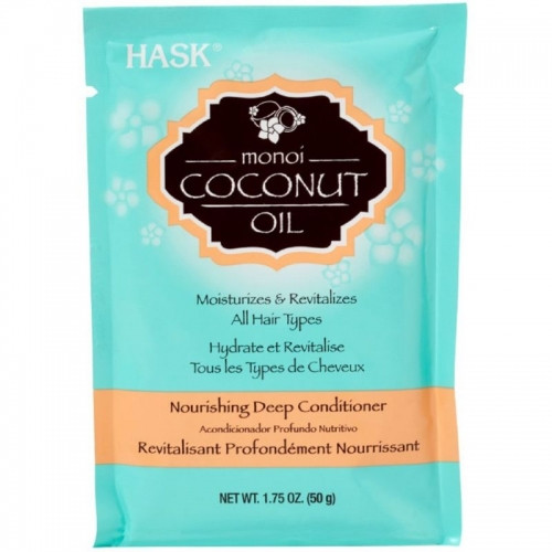 Поживна і зволожуюча маска для волосся з кокосом Hask Coconut Oil Nourishing Deep Conditioner, 50 мл