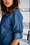 Джинсова сорочка для вагітних 1268463, фото 3