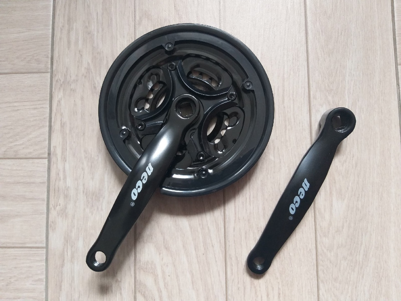 Шатуни Neco 42-34-24 170 мм чорні під квадрат, фото 1