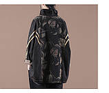 Молодіжна джинсова куртка оверсайз з руквом "летюча миша" IEQJ Alexika, фото 4