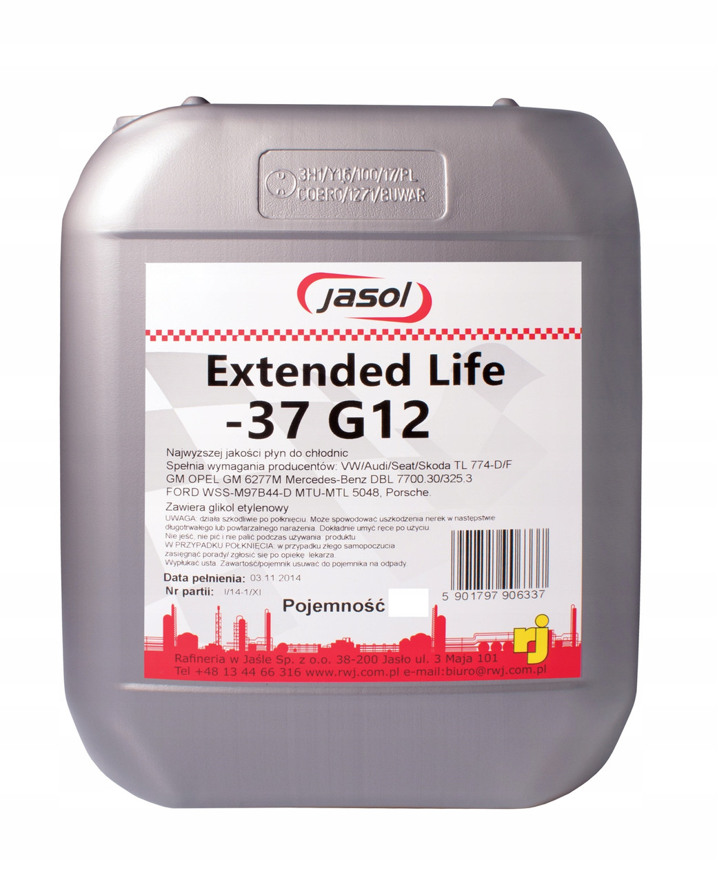 Jasol Extended Life -37 C G12 Red 20л