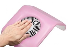 Настільна витяжка для манікюру Nail Dust Collector Vacuum Cleaner Professional Pink, фото 2