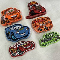 Термоаплікації - неонові машинки "Тачки", висота 6 см