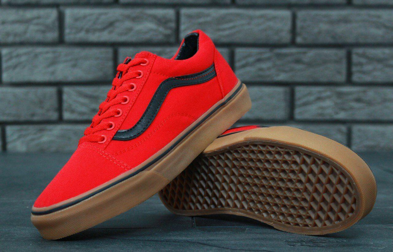 Red sales classic vans