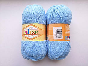Пряжа для в'язання Alize Softy Алізе Софті колір 40 блакитний