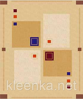 Клеёнка столовая Люкс на основе Абстрактные квадраты, произволитель Guven - фото 1 - id-p202947751
