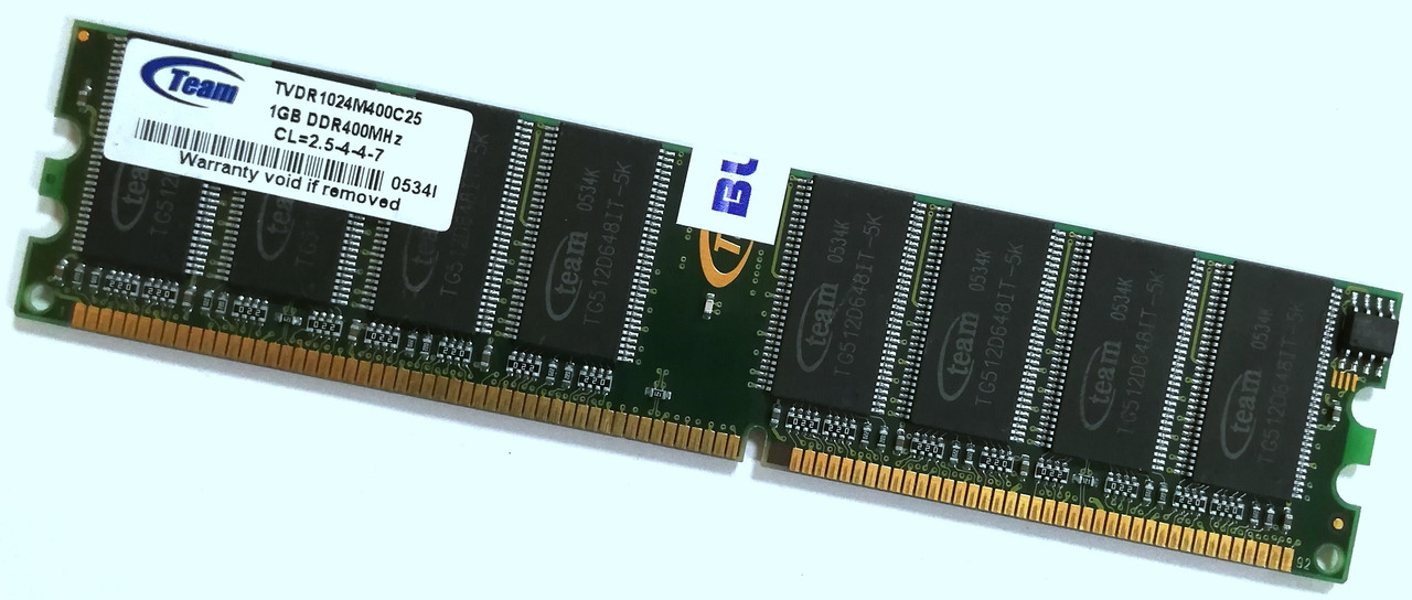 Оперативна пам'ять DDR 1Gb 400MHz 3200U CL2.5 Б/В MIX