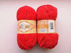 Пряжа для в'язання Alize Softy Алізе Софті колір 56 червоний
