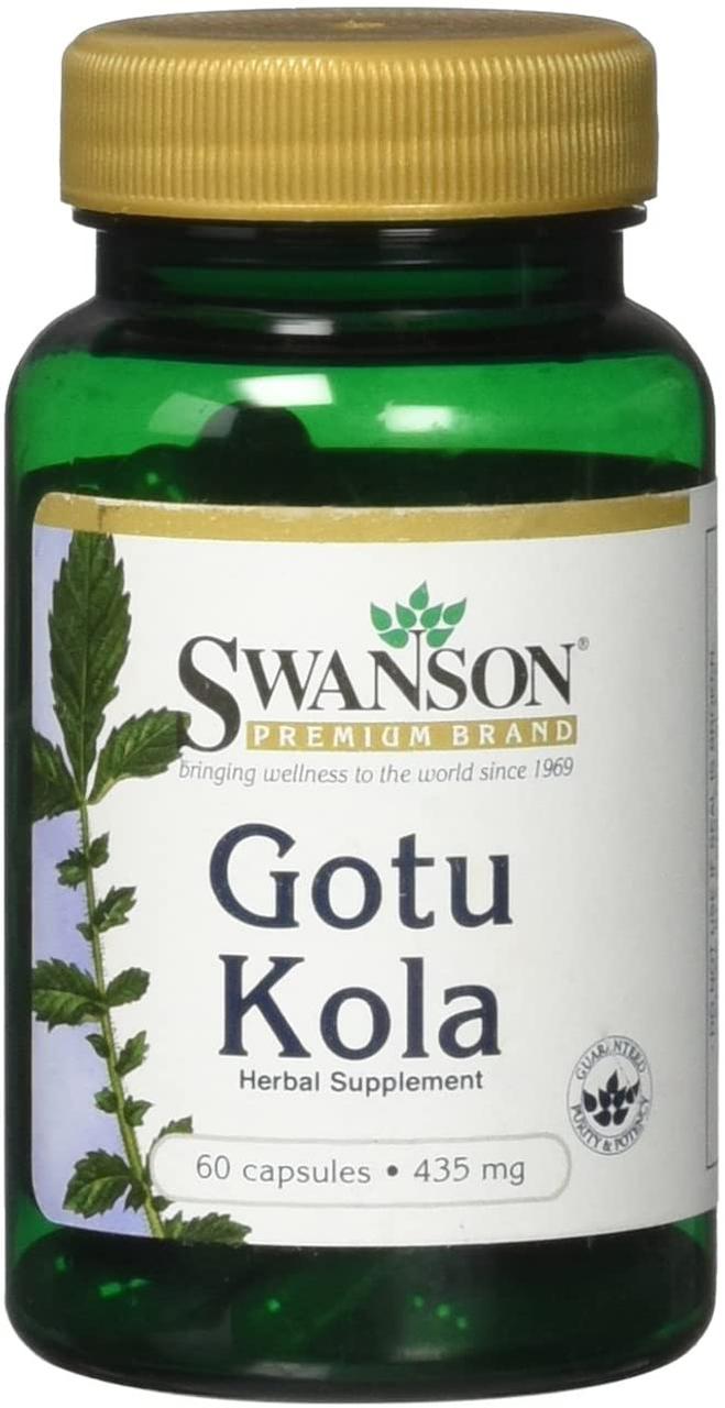 Swanson Gotu Kola Extract 435 mg, Екстракт Готу кола (60 капс.)