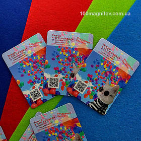 Рекламні магнітики на холодильник. Розмір 78х56 мм 7