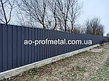 Профнастил графит RAL 7024 РЕМА., фото 4