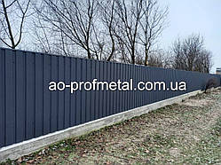 Профнастил забірний ПС-10, Профлист для забору ПС-10, Профнастил на паркан ПС-10.