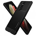 Чохол Spigen Rugged Armor для Samsung Galaxy S21 Ultra, фото 4