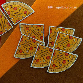 Піца на магнітах. Виготовлення магнітів довільної форми 3