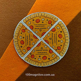 Піца на магнітах. Виготовлення магнітів довільної форми 5