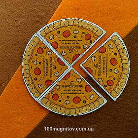 Піца на магнітах. Виготовлення магнітів довільної форми 6