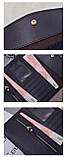 Стильний жіночий гаманець 2в1 з екошкіри сірий, фото 8