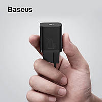 Сетевое зарядное устройство для быстрой зарядки Baseus Type-C 20W PD3.0 QC3.0 (черный)