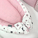 Кокон Baby Design Premium Сіро рожевий, фото 3