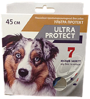 Ошейник Ультра Протект 45 см Ultra Protect от блох и клещей на 7 месяцев для средних пород собак