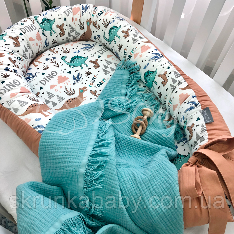 Кокон Baby Design Діно Теракот