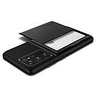 Чохол Spigen Slim Black Armor для Samsung Galaxy S21 Ultra, фото 8